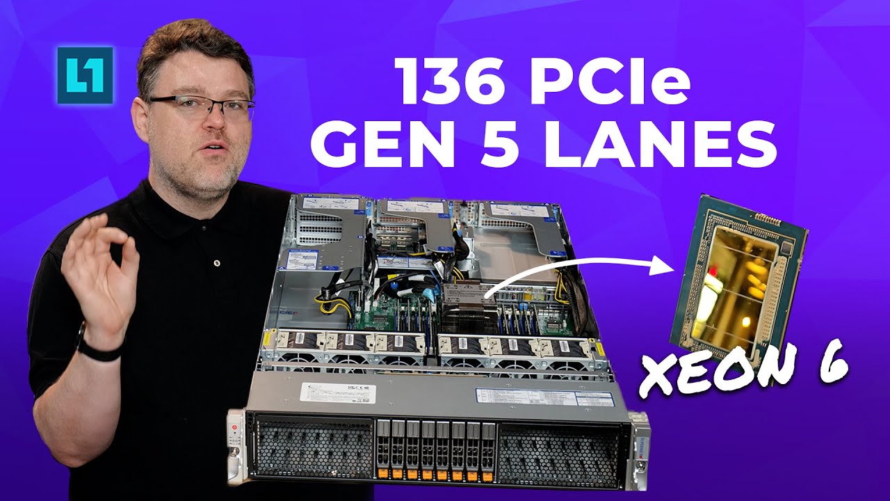 A Xeon 6 1 Socket Server with 136 GEN 5 PCIe Lanes from Supermicro