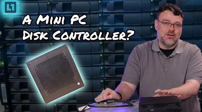 The MS-01 Mini PC with... ** 24 ** hard drives!? Easy Button Disk Shelf Thumbnail
