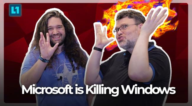 Microsoft Is KILLING Windows | ft. Steve @GamersNexus Thumbnail